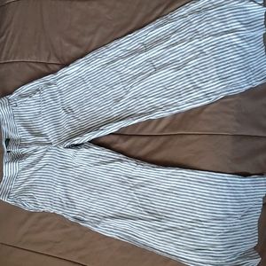 Banana republic stripe flare pants